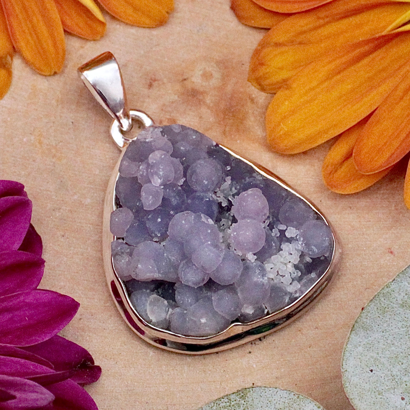 Grape Agate Pendant