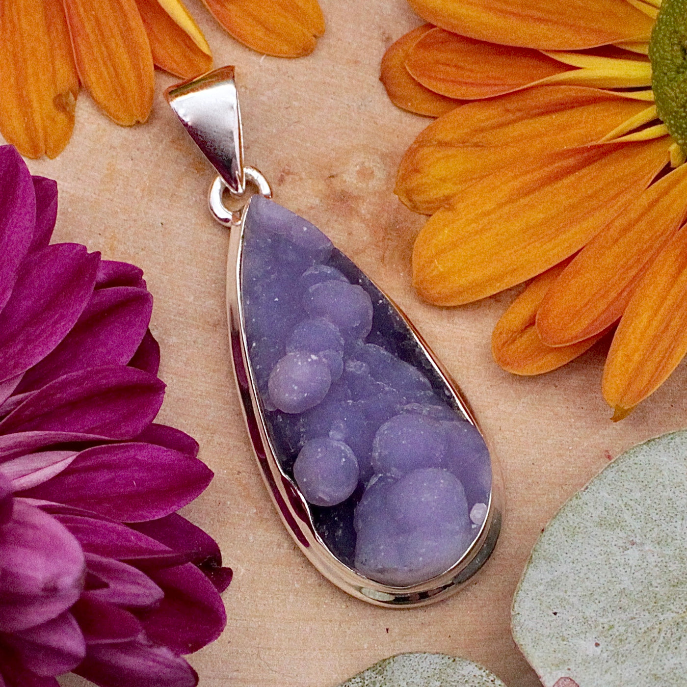 Grape Agate Pendant