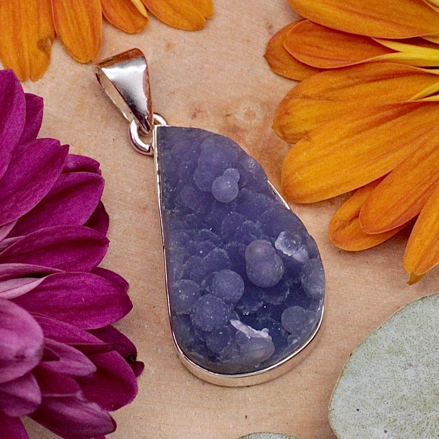 Grape Agate Pendant