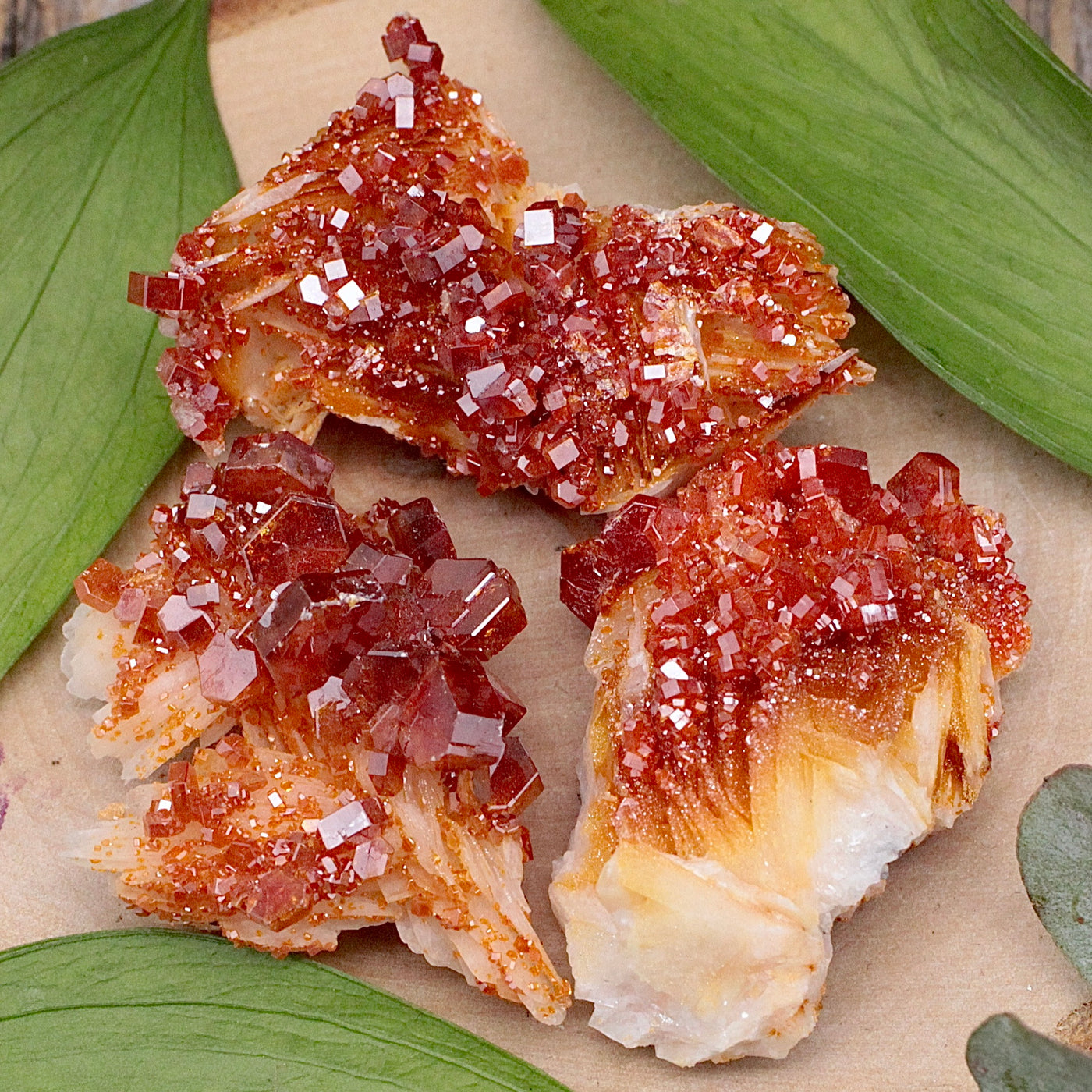 Vanadinite on Baryte Specimen