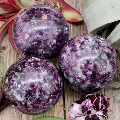 Lepidolite Sphere