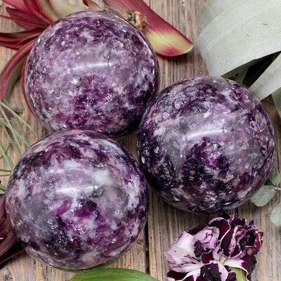 Lepidolite Sphere