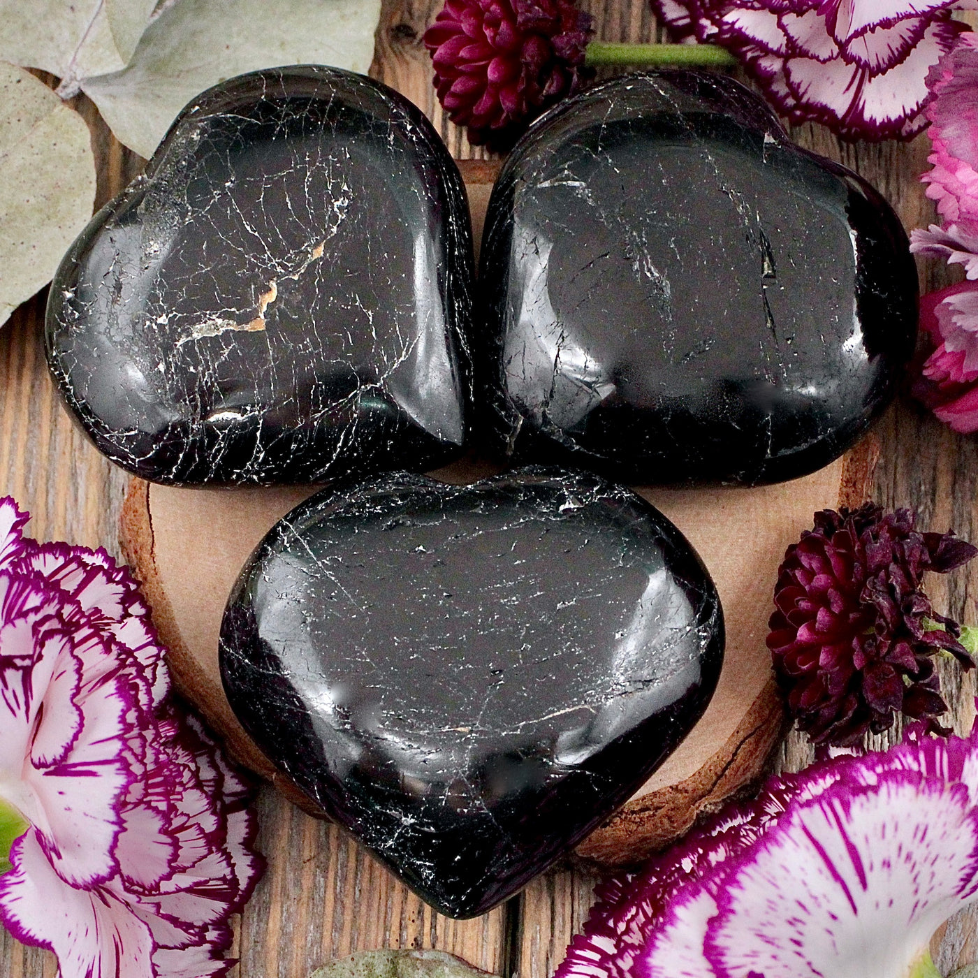 Black Tourmaline Heart