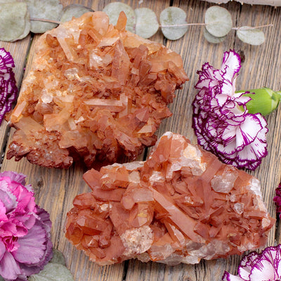 Tangerine Quartz Cluster