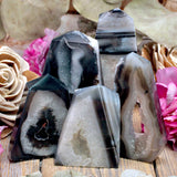 Black Druzy Sardonyx Point