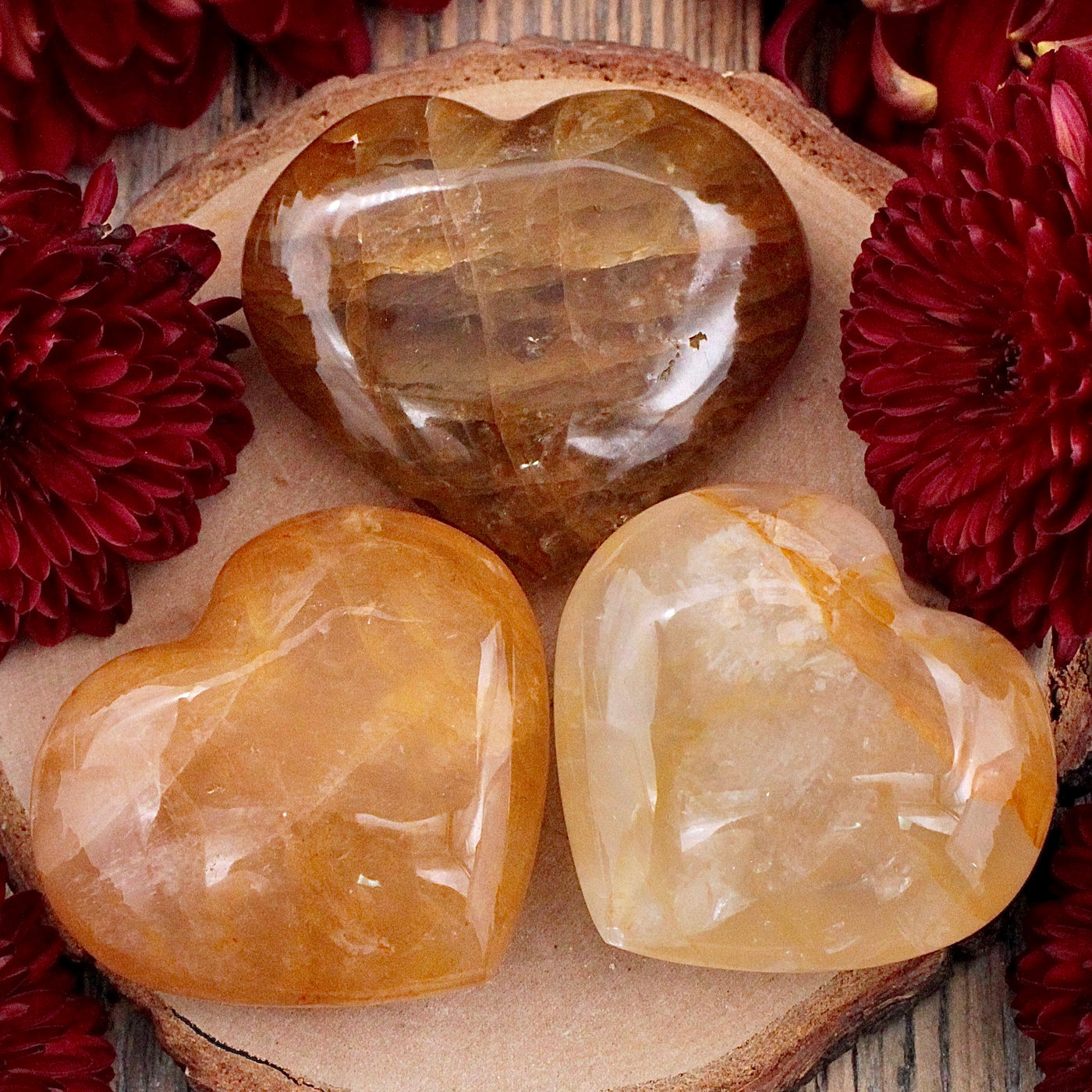 Golden Healer Quartz Heart - Small