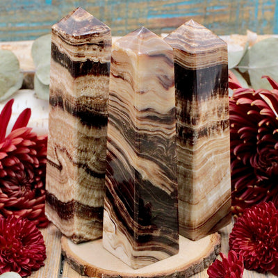 Chocolate Calcite Obelisk