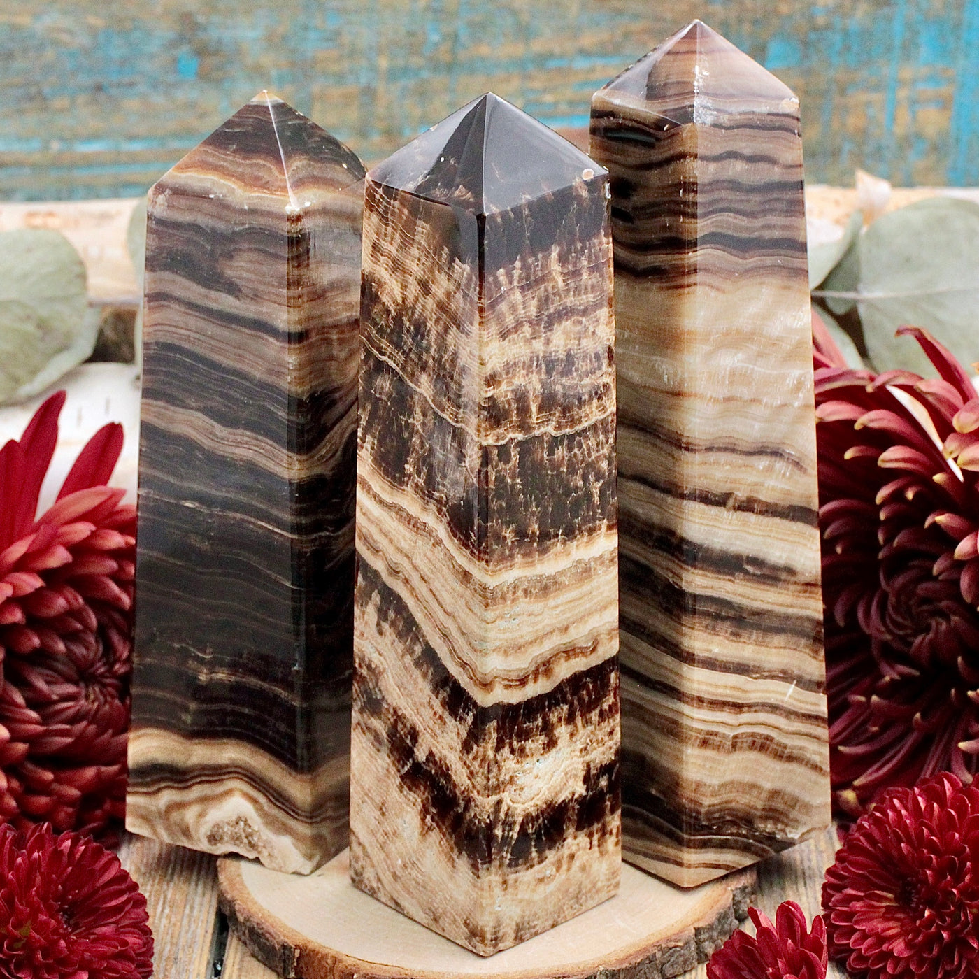 Chocolate Calcite Obelisk