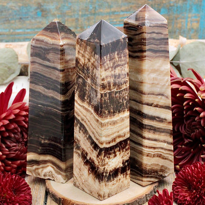 Chocolate Calcite Obelisk