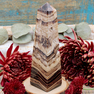 Chocolate Calcite Obelisk