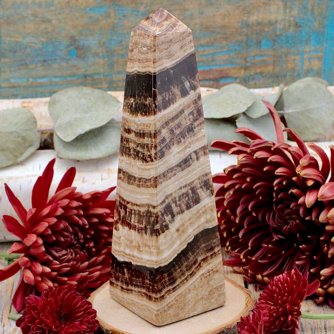 Chocolate Calcite Obelisk