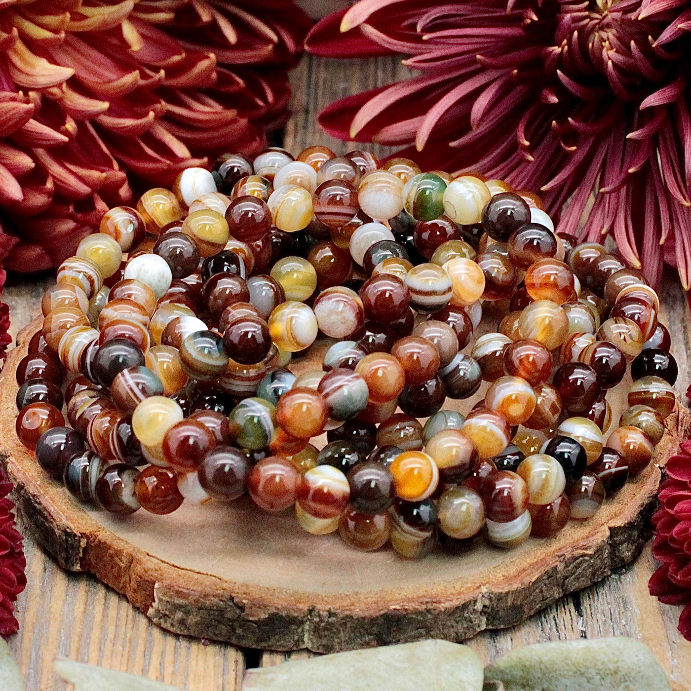 Brown Agate Bracelet - 6mm