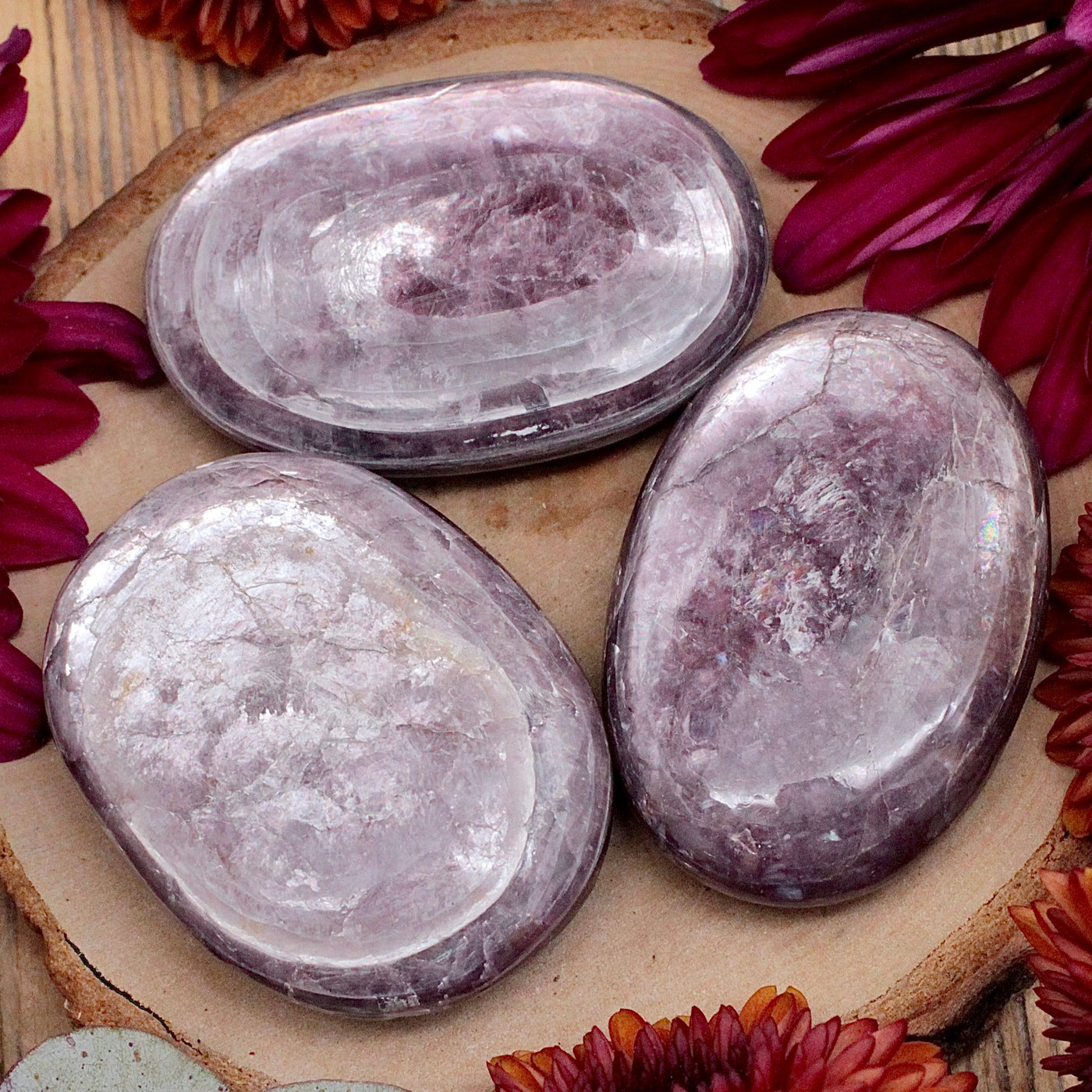 Mica Lepidolite Palm Stone