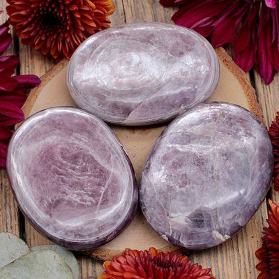 Mica Lepidolite Palm Stone