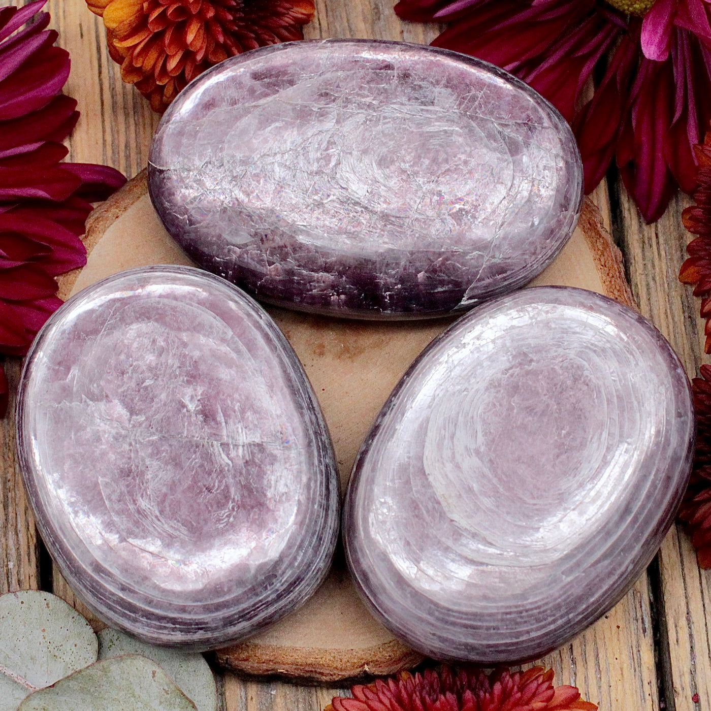 Mica Lepidolite Palm Stone