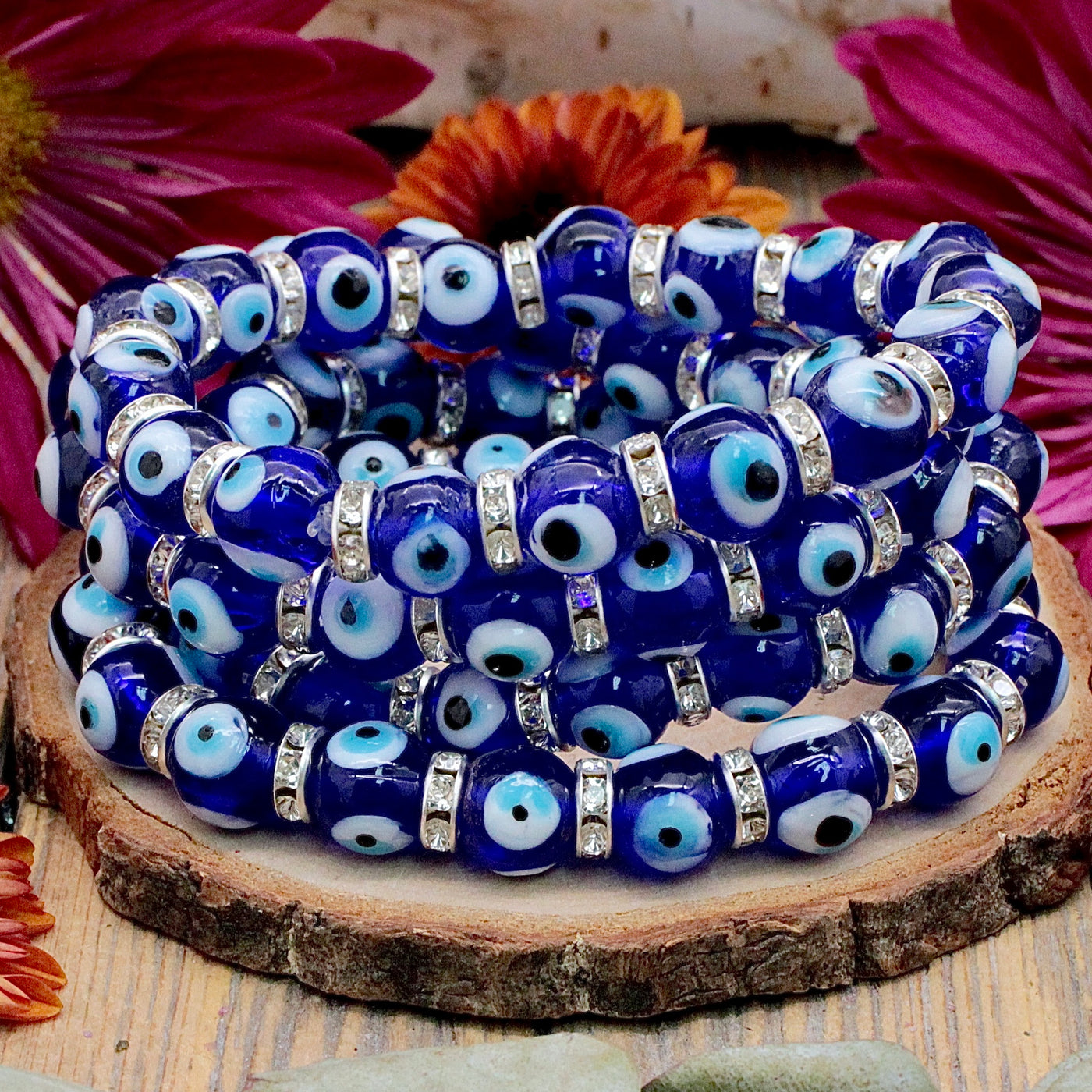 Glass Evil Eye Bracelet