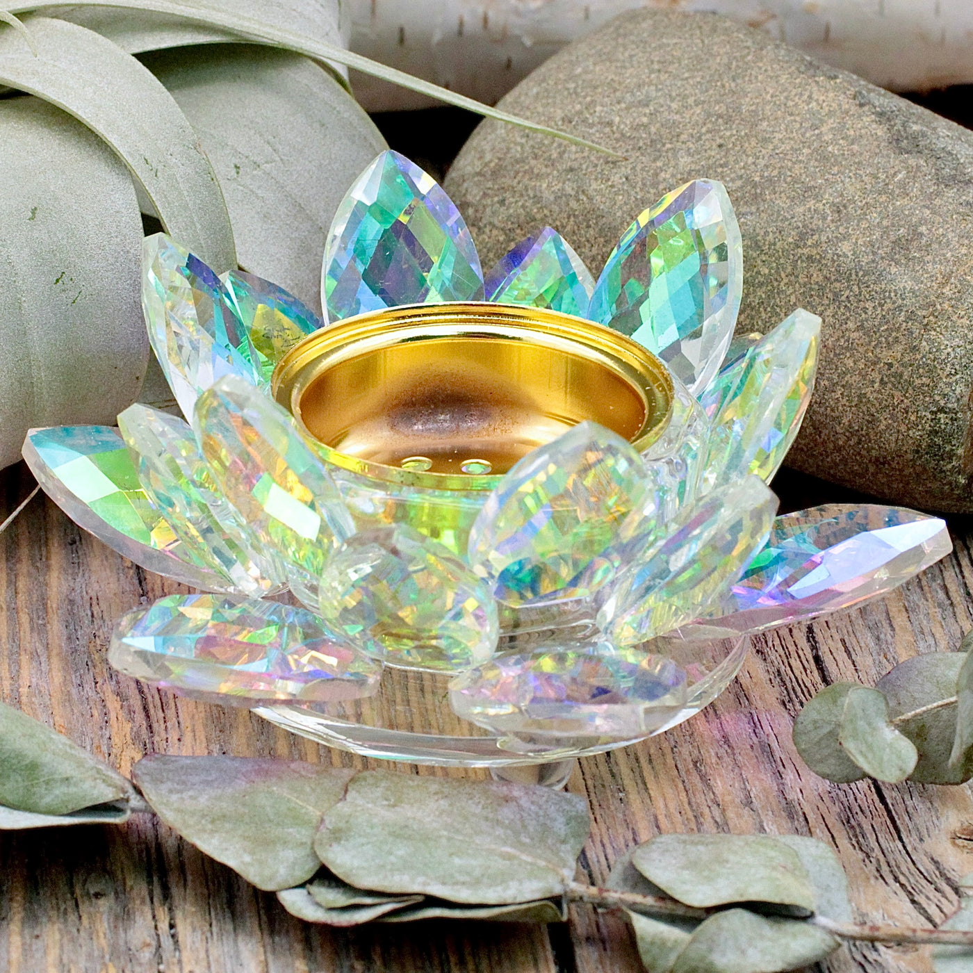 Aurora Lotus Tea Light with Lid