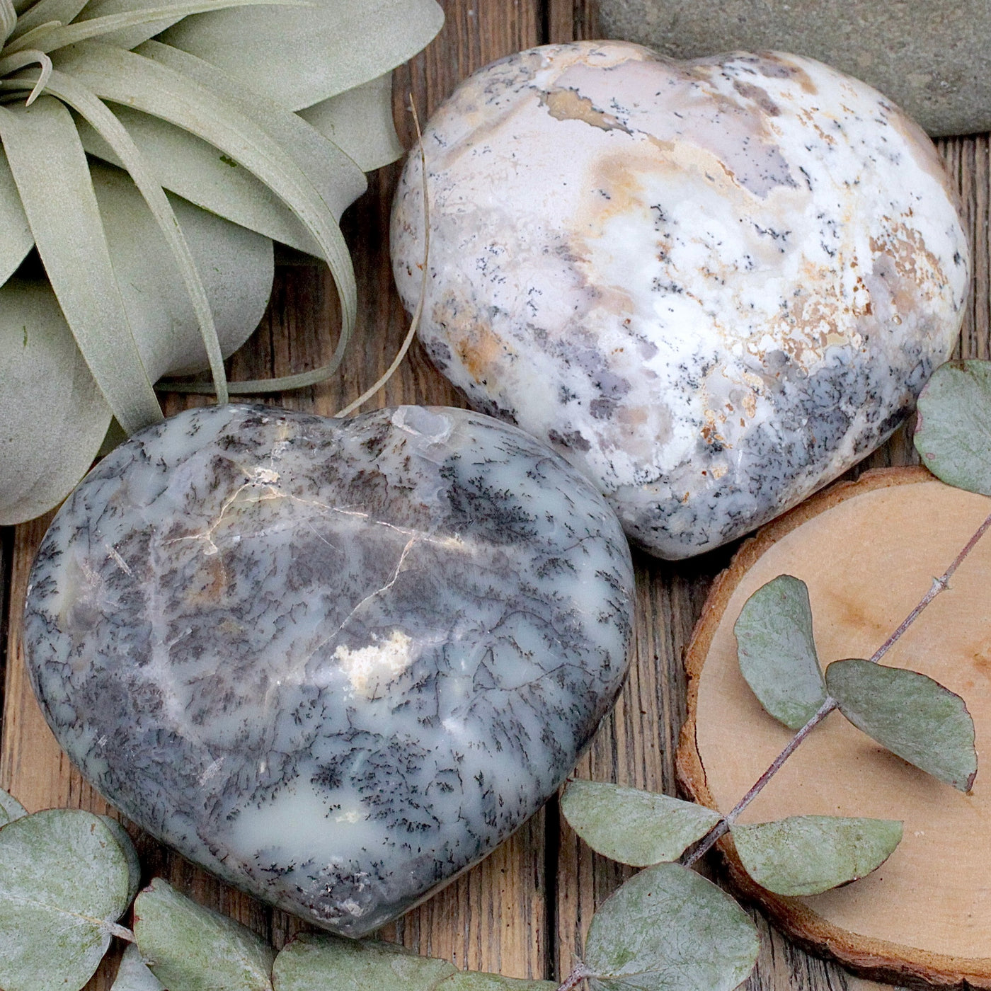 Dendritic Agate Heart