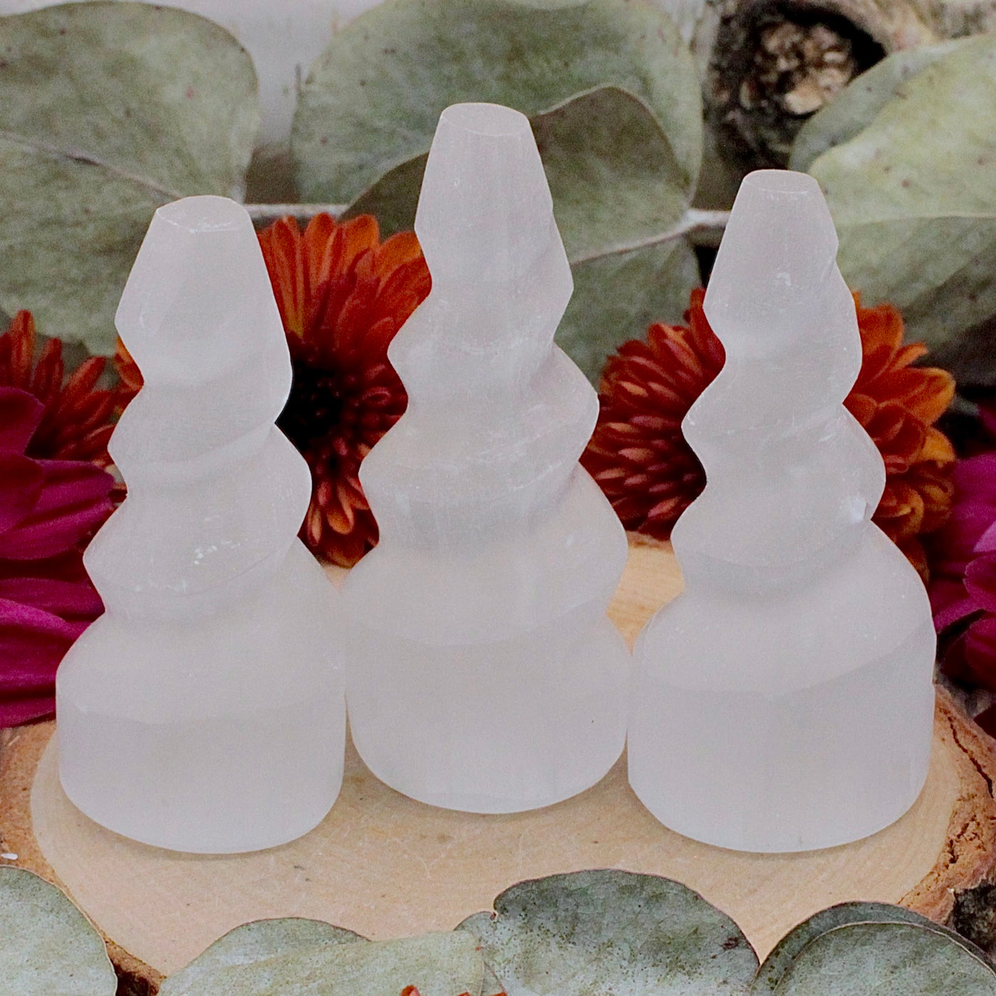 Selenite Unicorn Horn - Mini