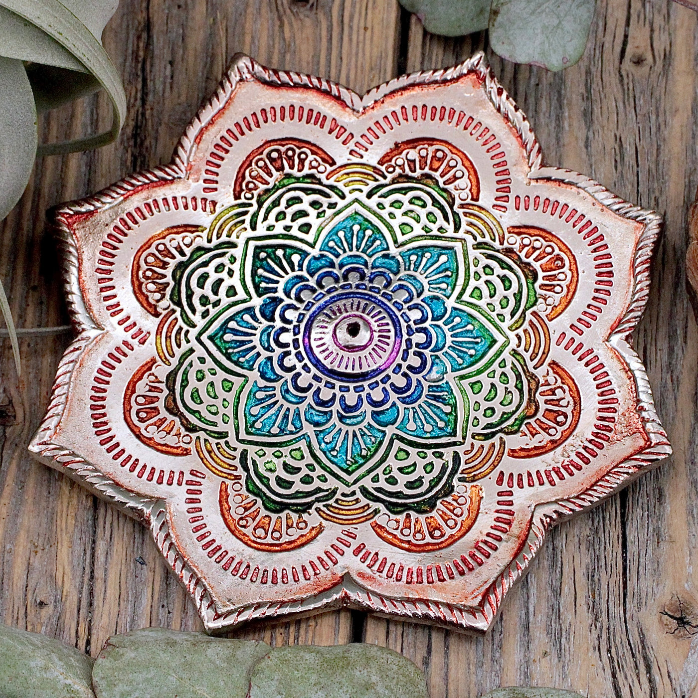 Chakra Lotus Incense Plate