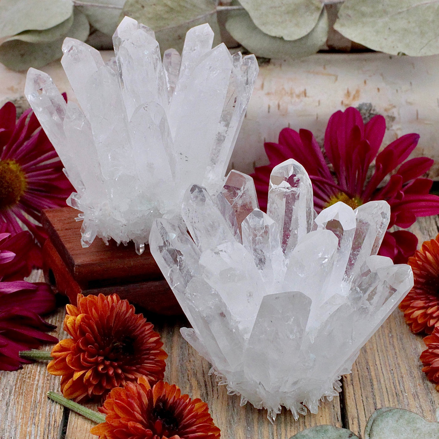 Clear Quartz Crown Cluster
