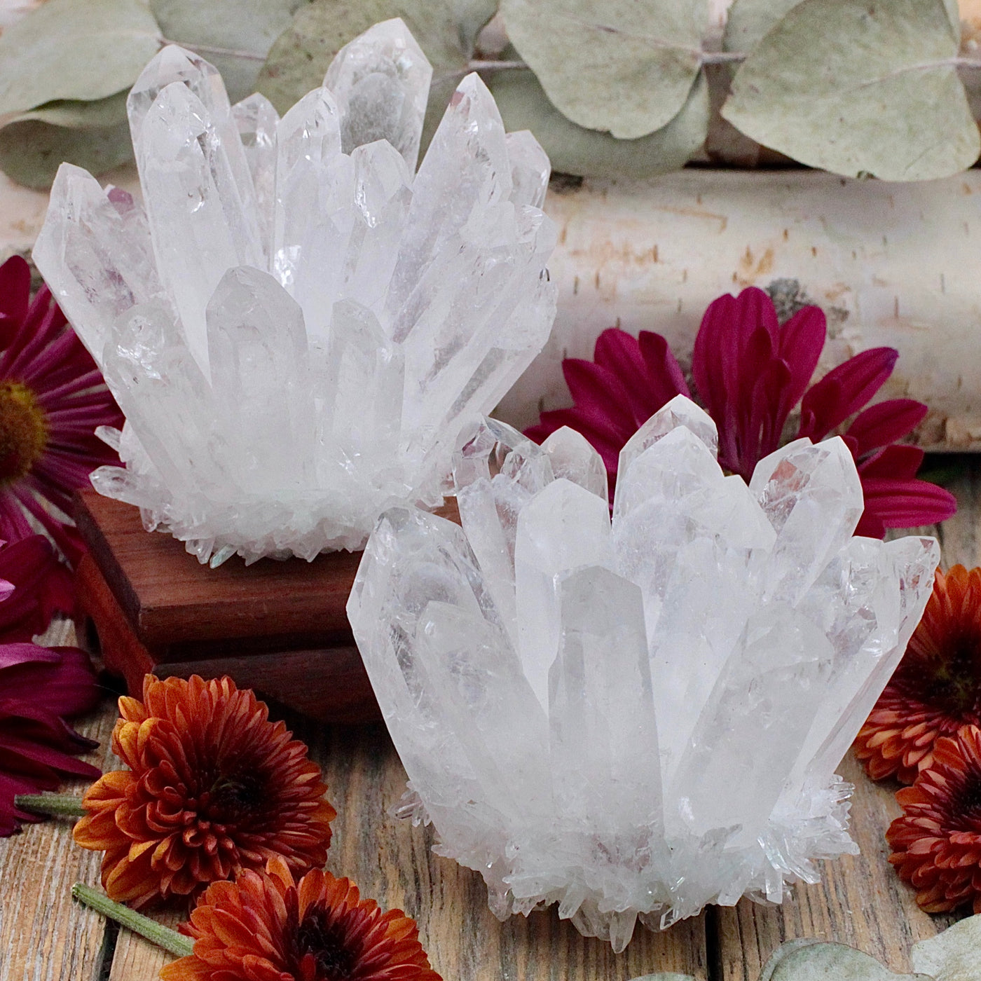 Clear Quartz Crown Cluster