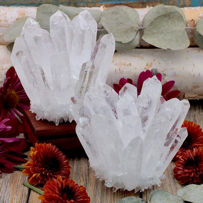 Clear Quartz Crown Cluster