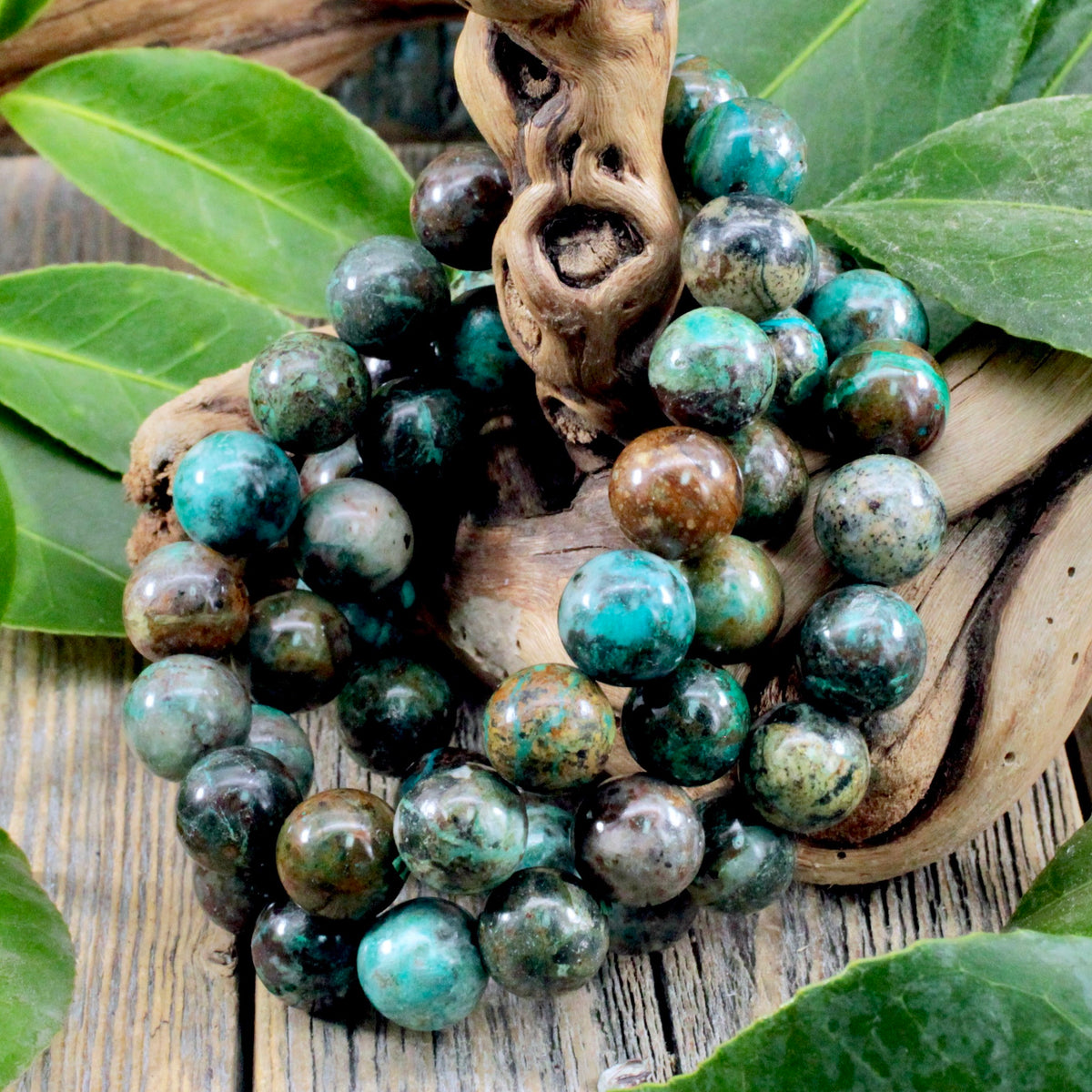 12mm Chrysocolla Bracelet