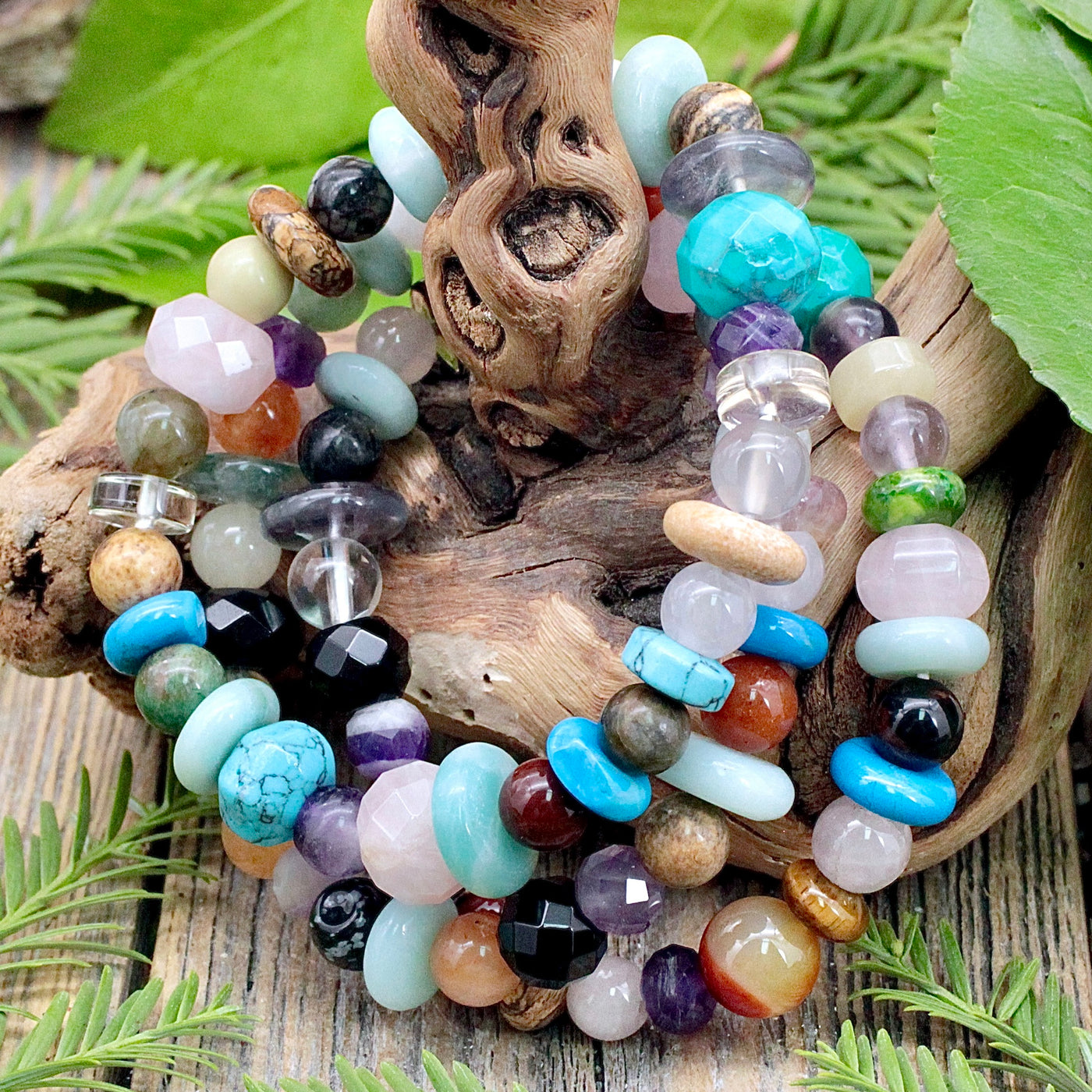 Sacred Stone Mixed Bead Bracelet - Medium