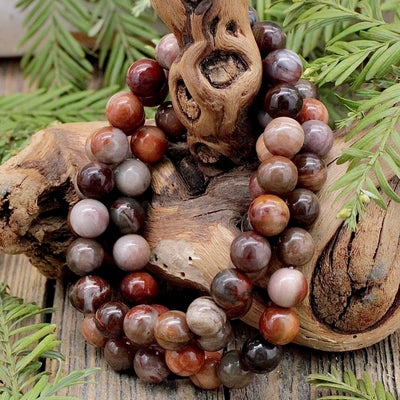 Petrified Wood Bracelet - 8mm