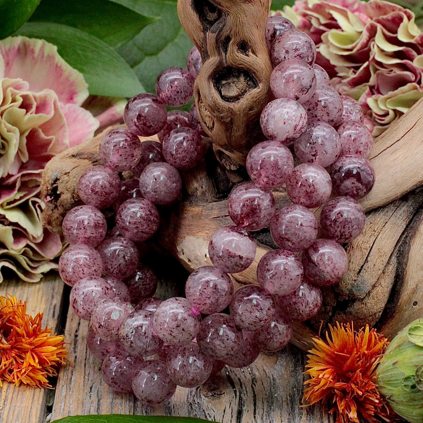 Strawberry Quartz Bracelet -10mm