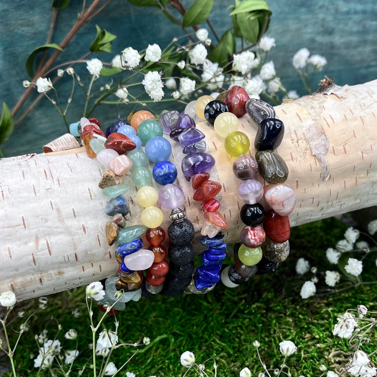 Rainbow Rocks Bracelet Set - Harmony Stacks Collection