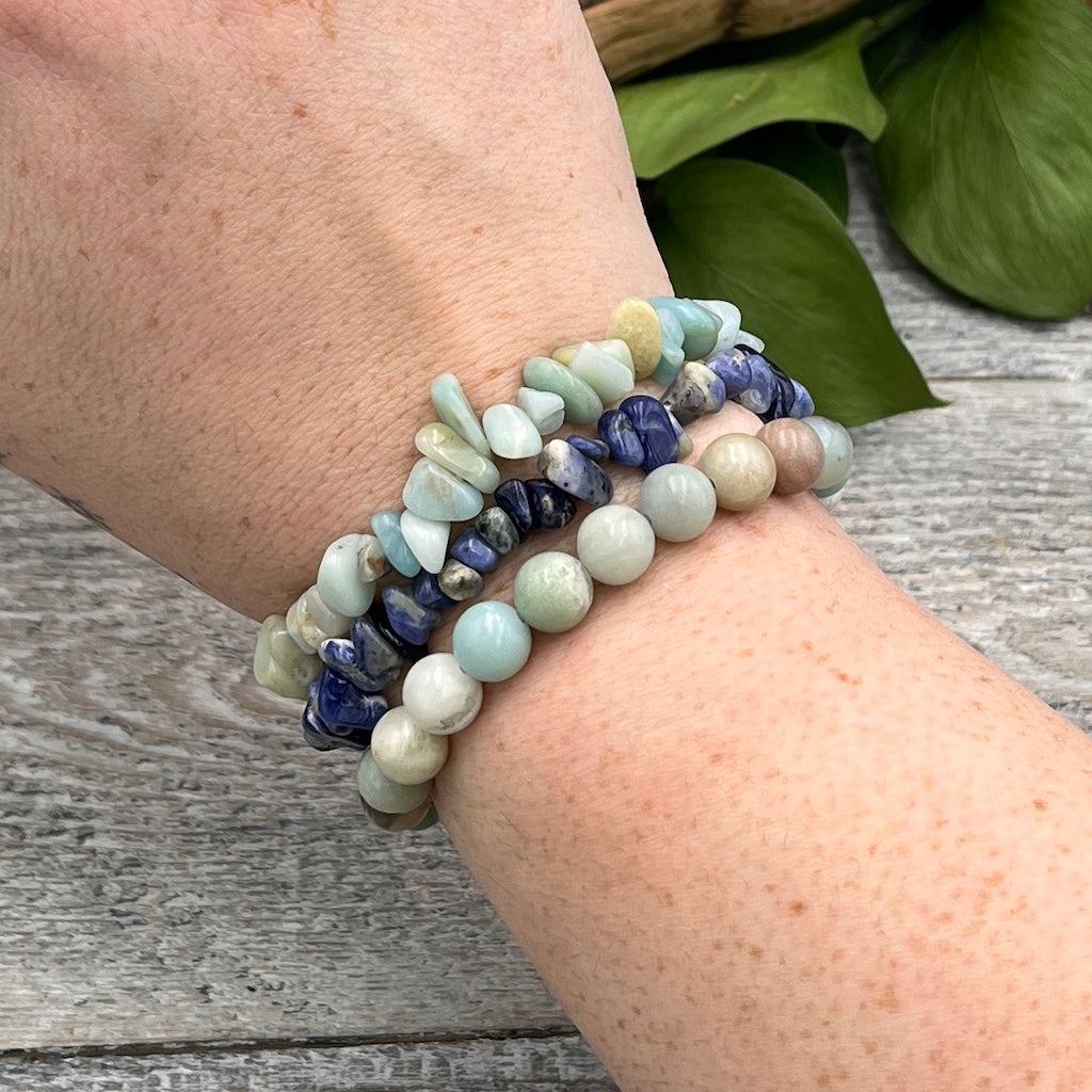 Angel Wings Bracelet Set on Wrist