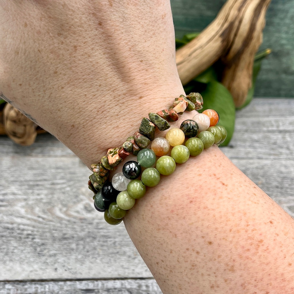 Garden Mist Bracelet Set on Wrist