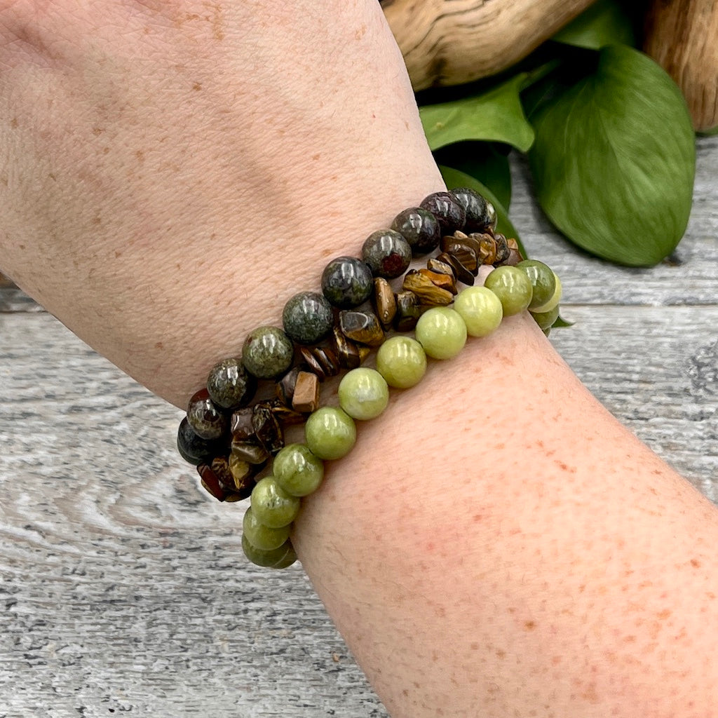 Forest Glow bracelet Set on Wrist