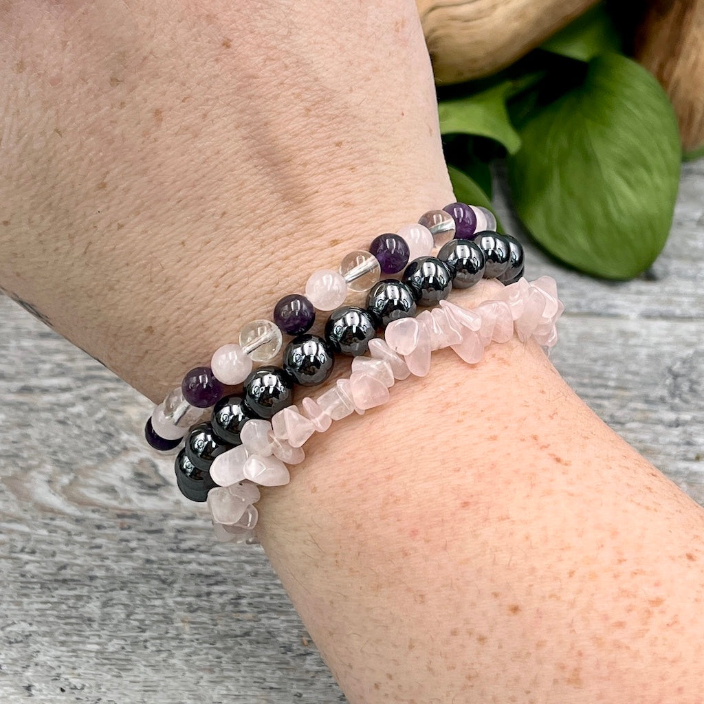 Love Goddess Bracelet Set on Wrist