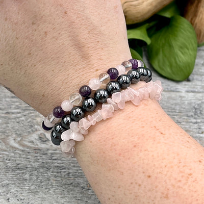 Love Goddess Bracelet Set on Wrist