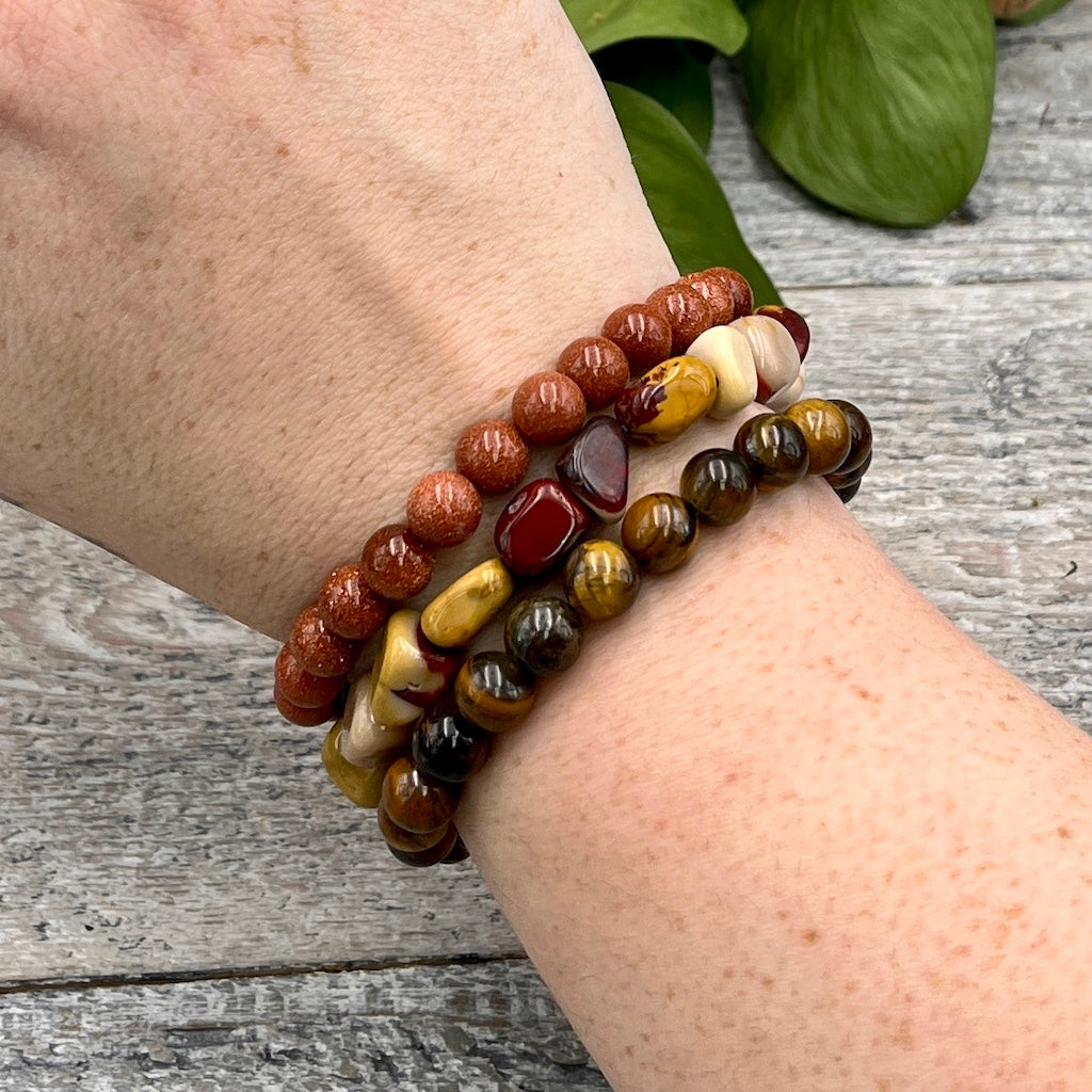 Sun Kissed Bracelet Set on Wrist