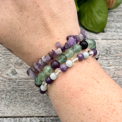 Secret Garden Bracelet Set on Wrist