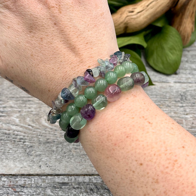 Mystic Meadows Bracelet Set on Wrist