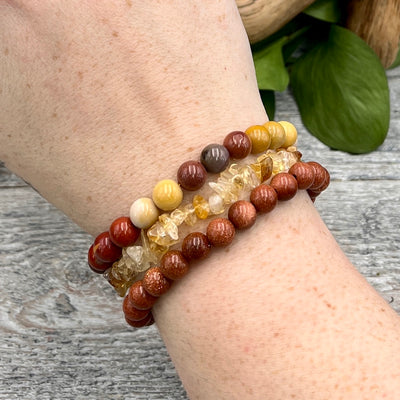 Solar Flare Bracelet Set on Wrist