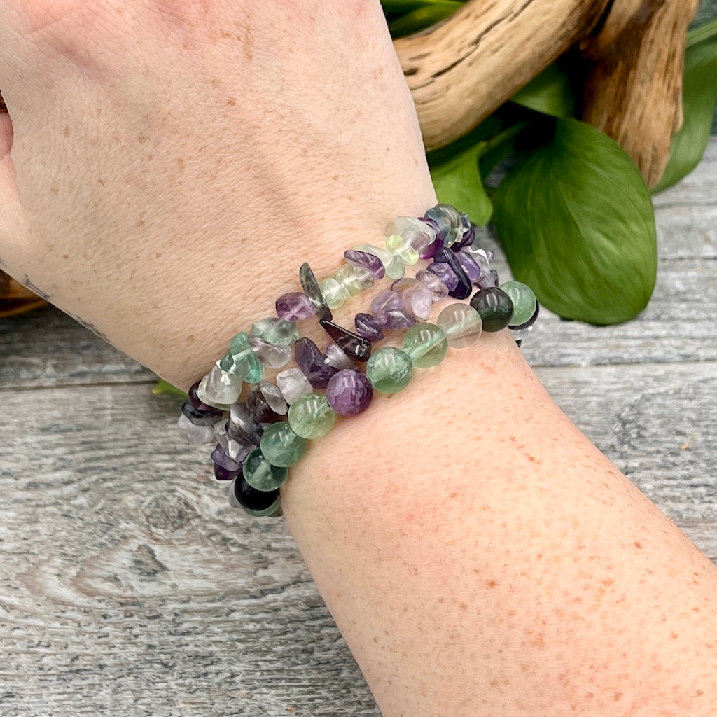 Meadow Blossoms Bracelet Set on Wrist