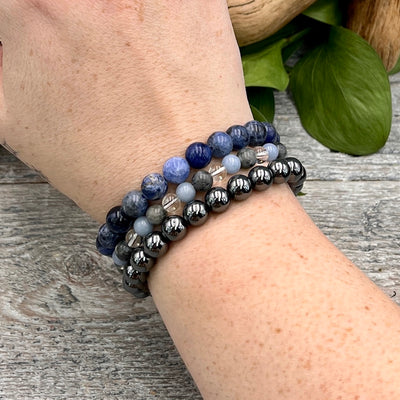 Indigo Dreams Bracelet Set on Wrist