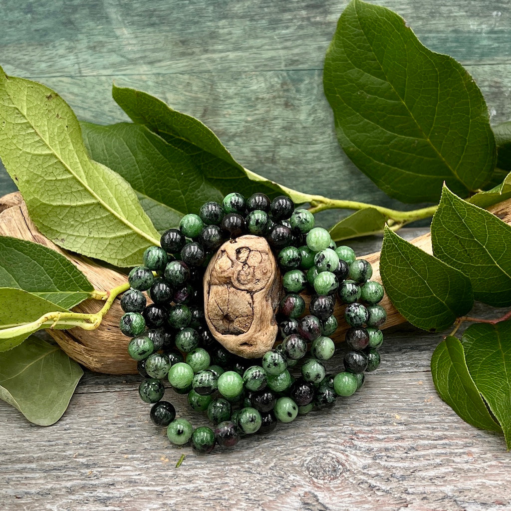 Ruby Zoisite Bracelet 8mm