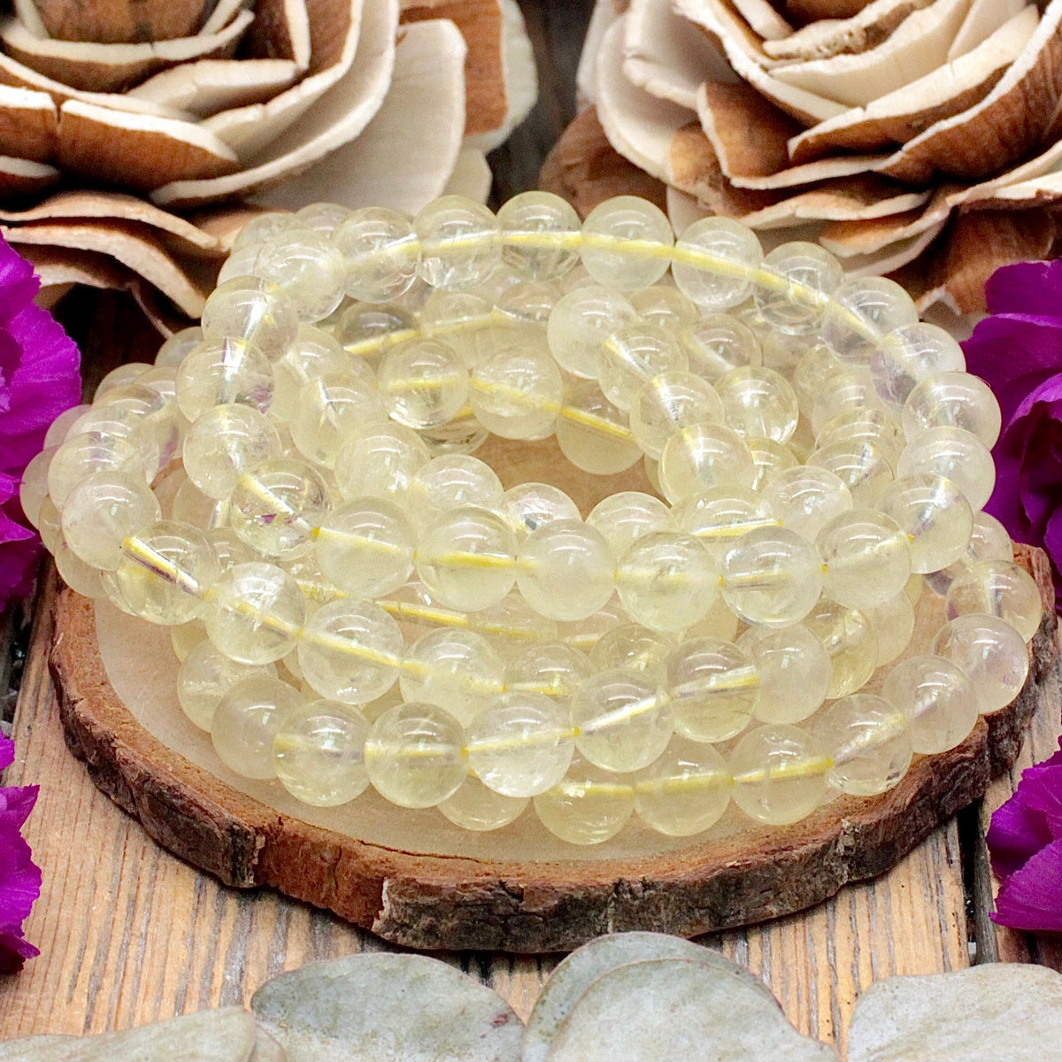 Lemon Quartz Bracelet 8mm