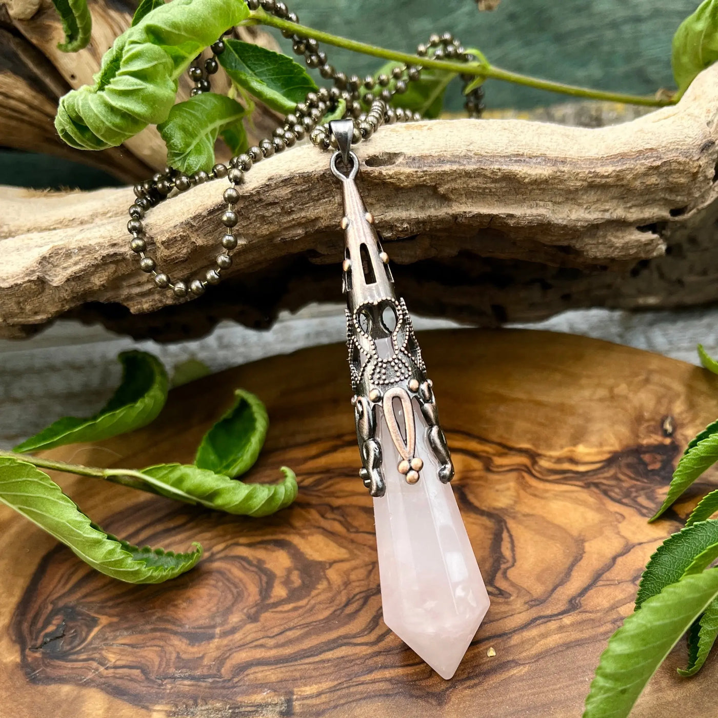Long Crystal Drop Necklace