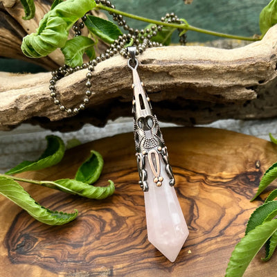 Long Crystal Drop Necklace