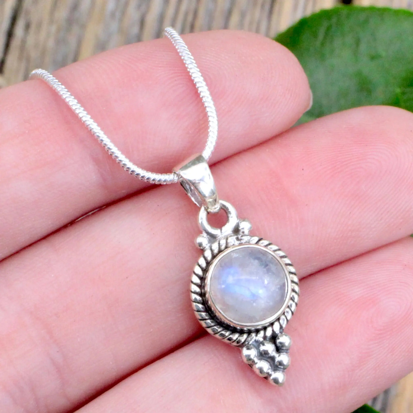 Moonstone Round Pendant