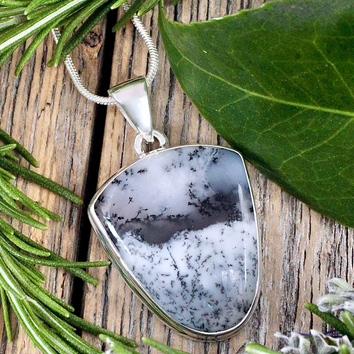 Dendritic Opal Pendant