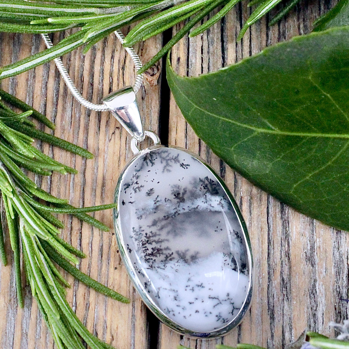 Dendritic Opal Pendant